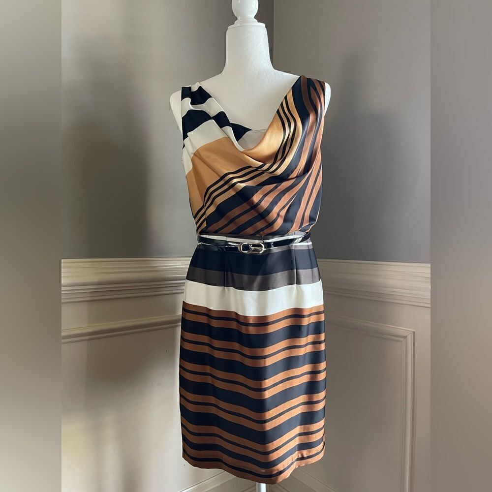 Bisou Bisou Cowl Neck Dress Size 8
